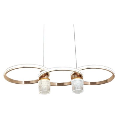 Φωτιστικό Κρεμαστό LED 40W 230V 3120lm CCT Χρυσαφί ELZA